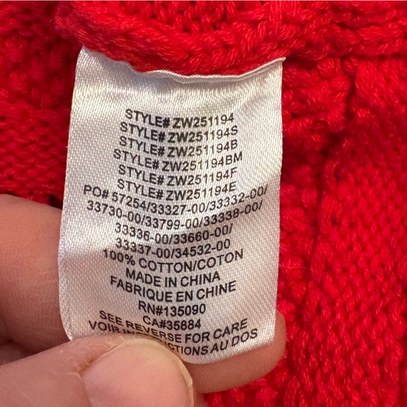 Z Supply Women's Vibrant Red Cardigan - Picture 10 of 10